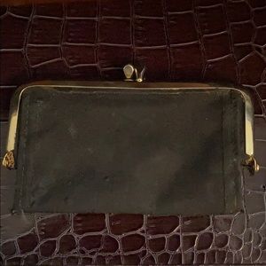 ✅ VINTAGE Coin Purse Gold Tone Clasp Vinyl Lining